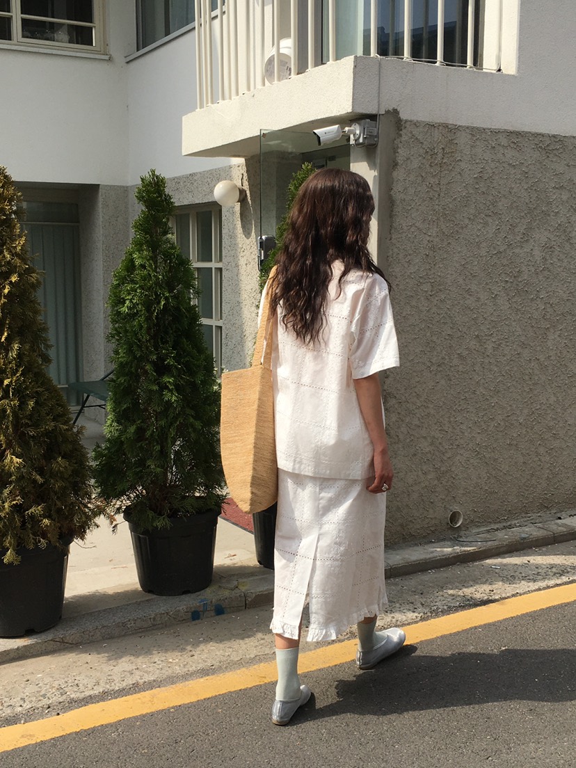 OURS韓國㊣直郵東大門代購女裝新品推薦25春夏半身裙中短裙OURS半身裙/中短裙