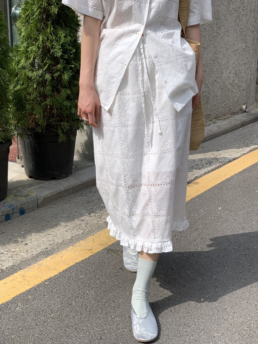 OURS韓國㊣直郵東大門代購女裝新品推薦25春夏半身裙中短裙OURS半身裙/中短裙