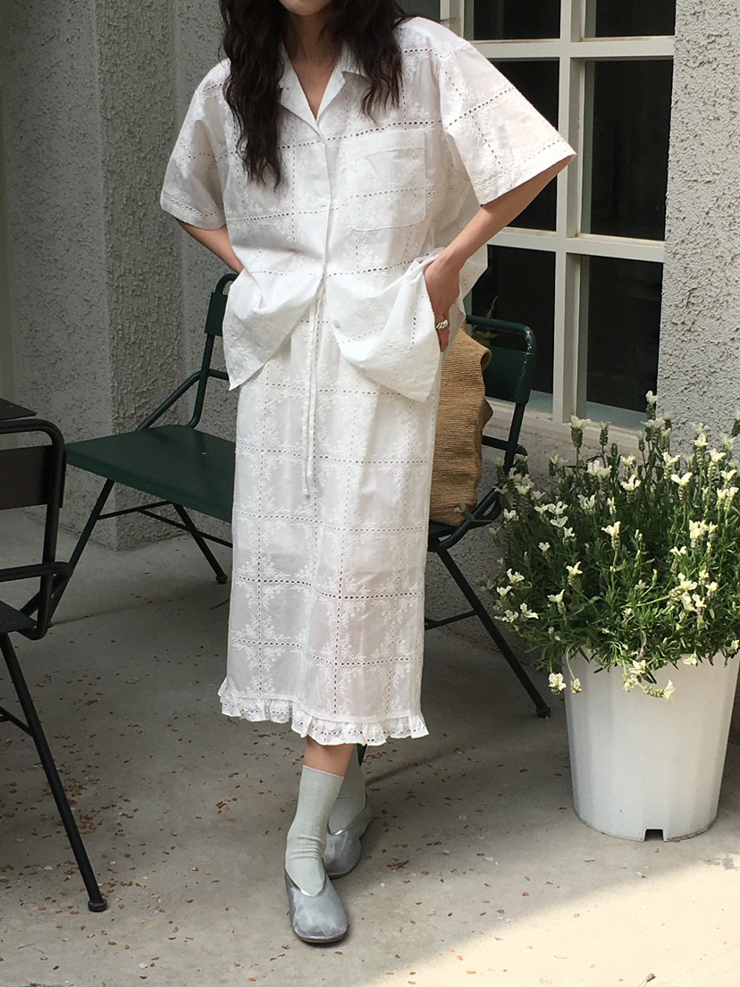 OURS韓國㊣直郵東大門代購女裝新品推薦25春夏半身裙中短裙OURS半身裙/中短裙