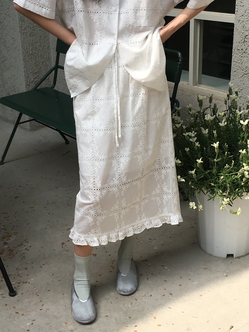 OURS韓國㊣直郵東大門代購女裝新品推薦25春夏半身裙中短裙OURS半身裙/中短裙