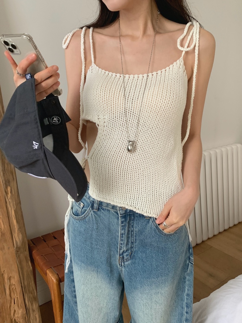 JKICHI直郵韓國代購㊣女裝新品人氣熱賣時尚推薦休閑吊帶背心JKICHI吊帶/背心