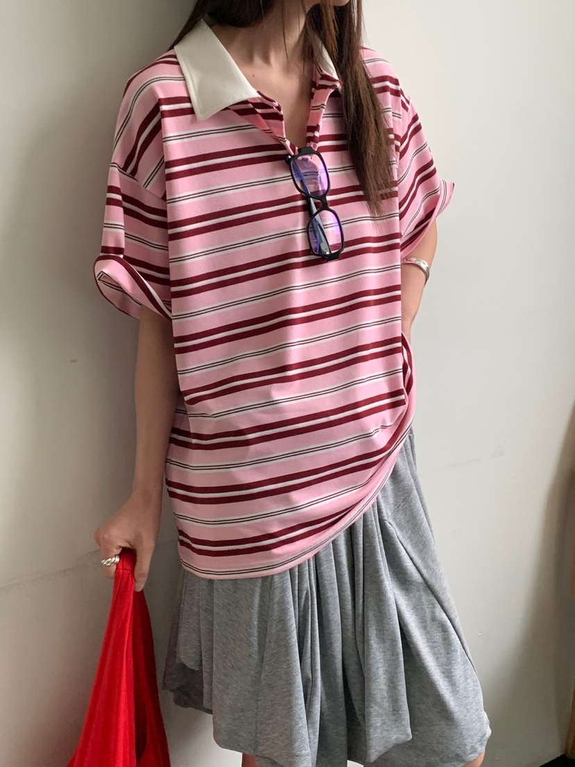 VAARA韓國直郵㊣女裝新品25春夏休閑時尚推薦熱賣人氣T恤VAARAT恤