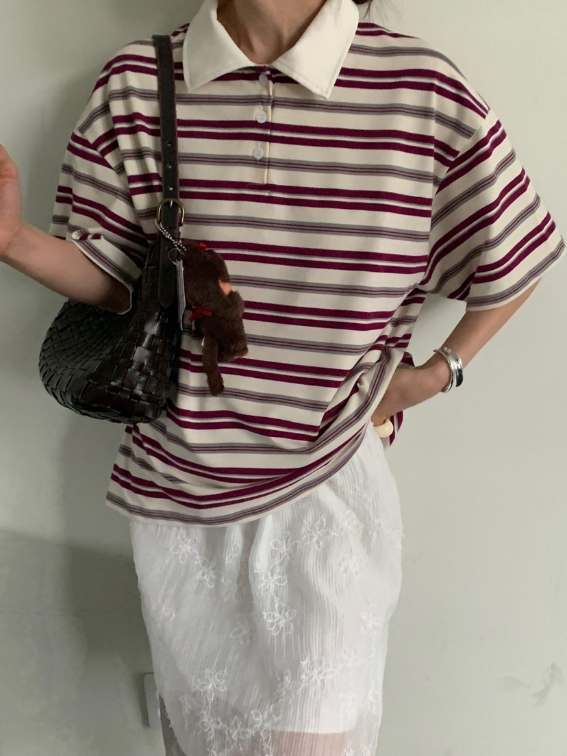 VAARA韓國直郵㊣女裝新品25春夏休閑時尚推薦熱賣人氣T恤VAARAT恤