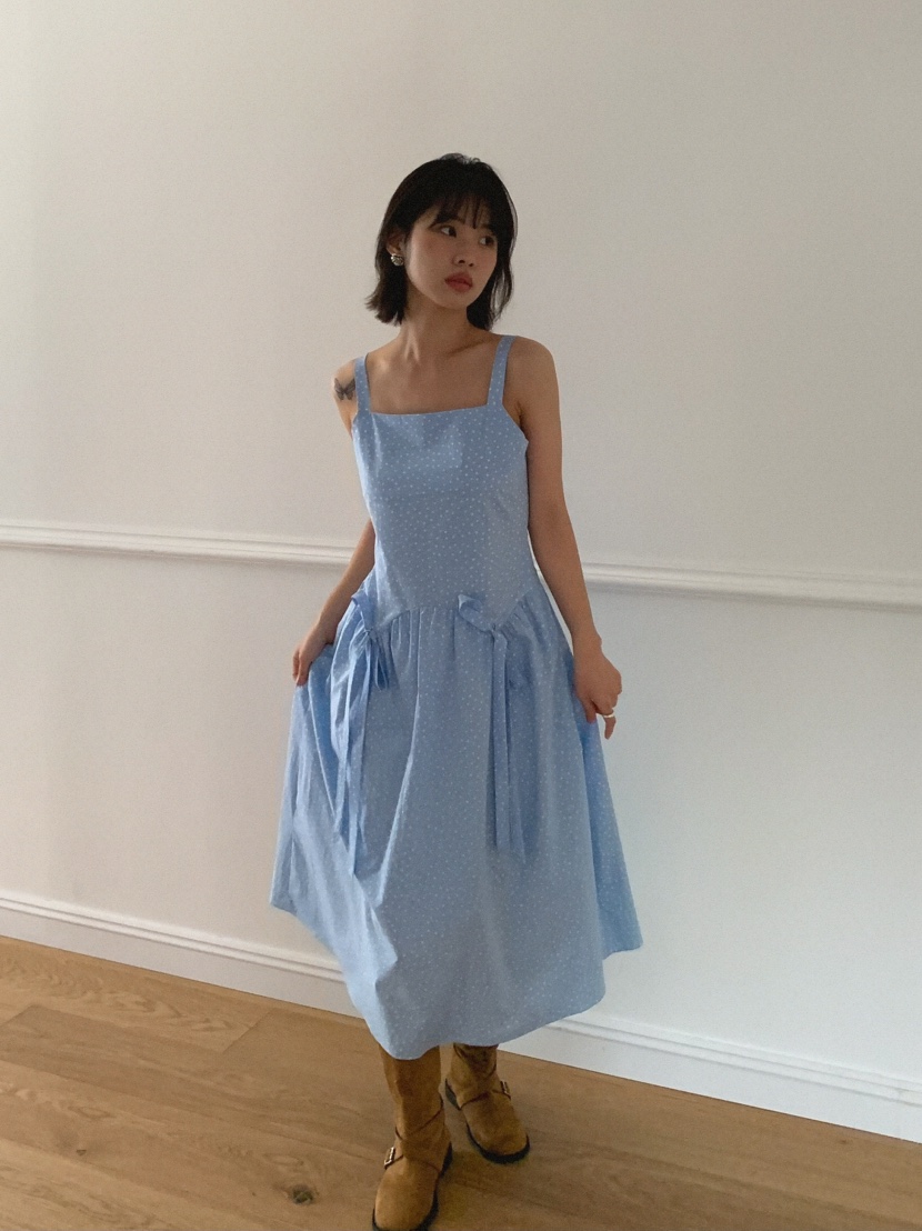 SLAT韓國直郵㊣女裝新款時尚人氣推薦25春夏熱賣休閑連衣裙SLAT連衣裙