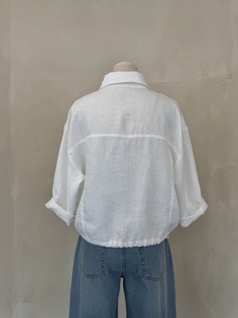LAUNDRY直郵韓國代購㊣女裝新品休閑人氣時尚熱賣夾克口袋亞麻LAUNDRY夾克