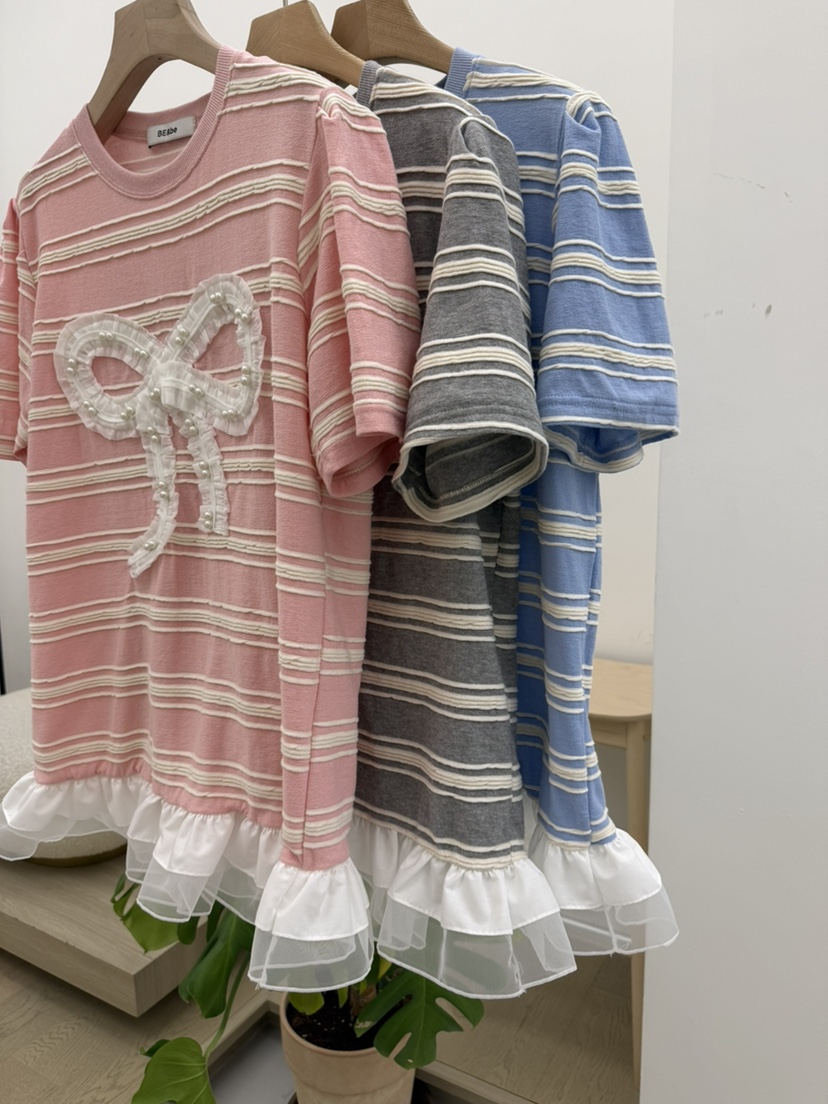 BE&BE韓國㊣直郵東大門代購女裝新品25春夏休閑推薦T恤BE&beT恤