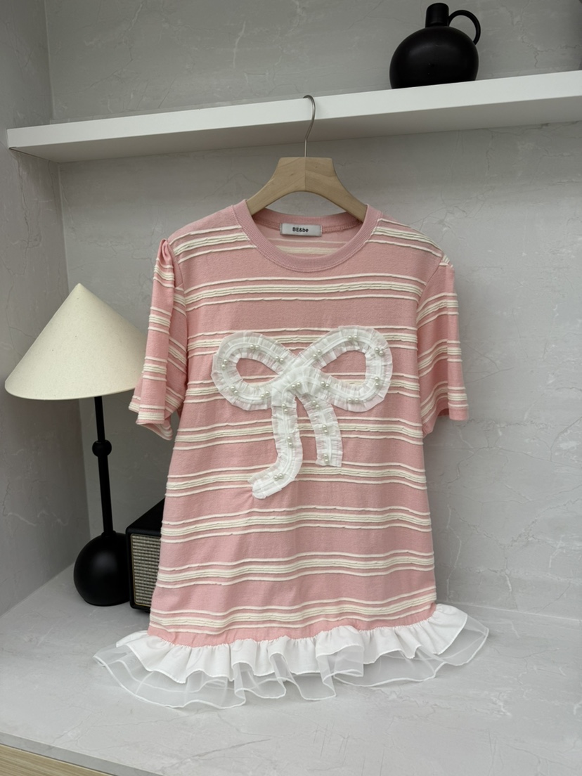 BE&BE韓國㊣直郵東大門代購女裝新品25春夏休閑推薦T恤BE&beT恤