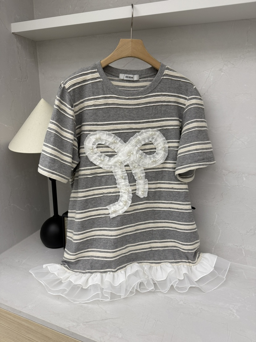 BE&BE韓國㊣直郵東大門代購女裝新品25春夏休閑推薦T恤BE&beT恤