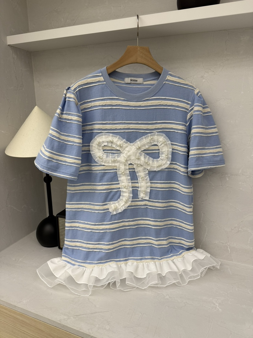 BE&BE韓國㊣直郵東大門代購女裝新品25春夏休閑推薦T恤BE&beT恤