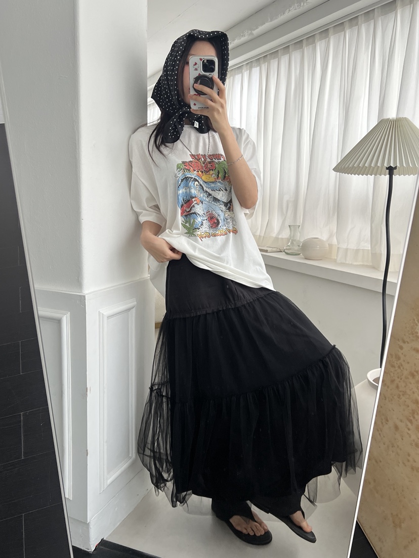 SUNDER MARKET直郵韓國代購㊣女裝新款25春夏時尚人氣長裙SUNDER MARKET長裙