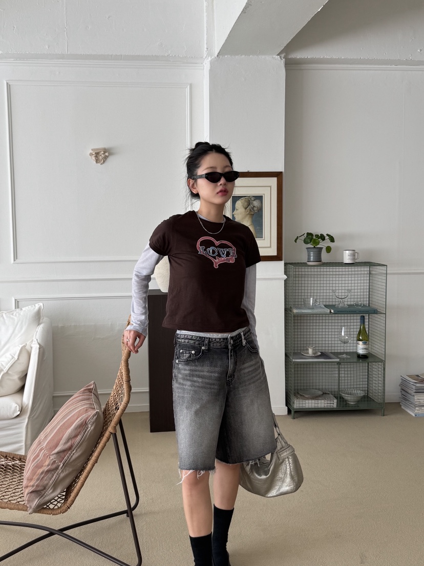 SUNDER MARKET直郵韓國代購㊣女裝新款時尚推薦熱賣25春夏短褲SUNDER MARKET短褲