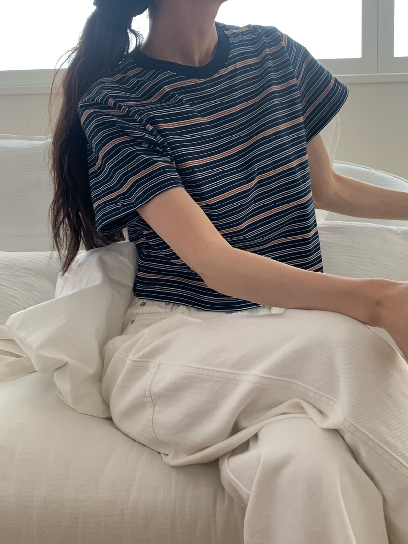 BLEECKER韓國㊣直郵東大門代購女裝新品休閑人氣熱賣25春夏T恤BLEECKERT恤