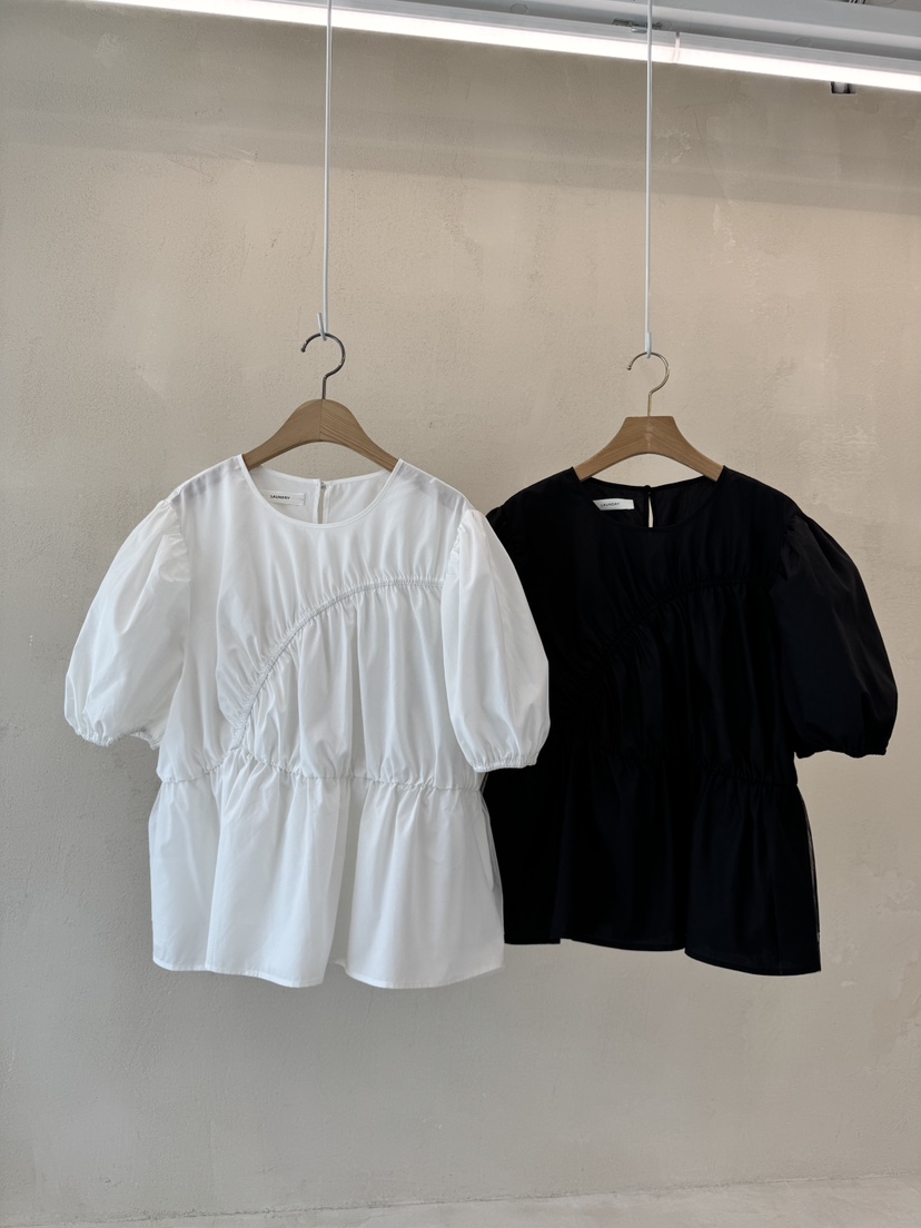 LAUNDRY直郵韓國代購㊣女裝新品熱賣25春夏休閑時尚襯衫蕾絲衫LAUNDRY襯衫/蕾絲衫