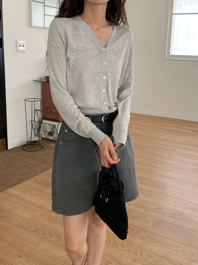 BLEECKER韓國㊣直郵東大門代購女裝新品人氣針織衫亞麻開衫BLEECKER針織衫