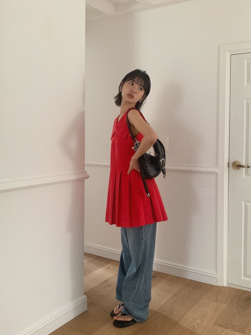 SLAT韓國直郵㊣東大門實拍女裝新品推薦25春夏時尚熱賣連衣裙SLAT連衣裙
