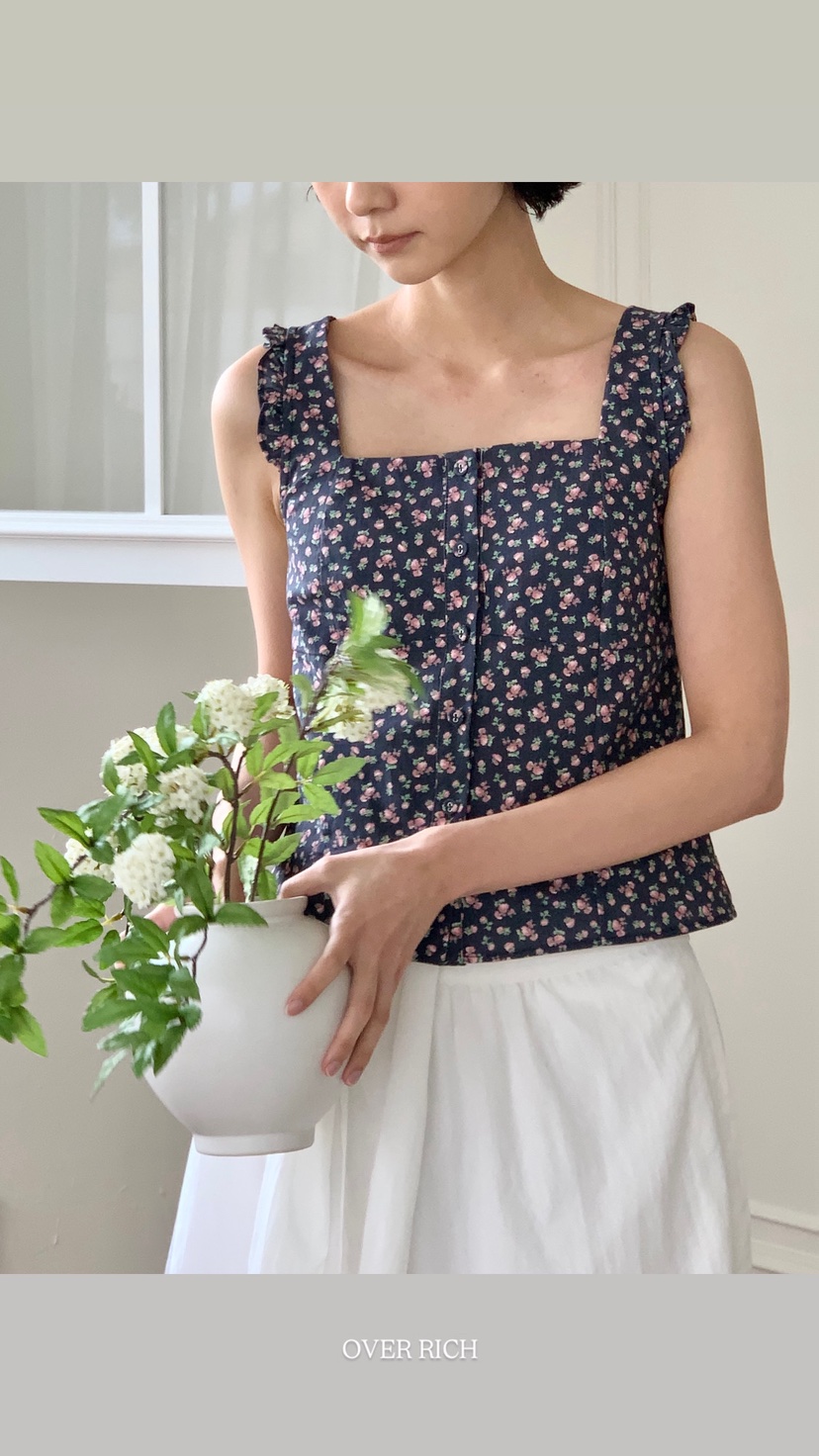 OVER RICH韓國直郵㊣東大門實拍女裝新款推薦時尚吊帶背心OVER RICH吊帶/背心