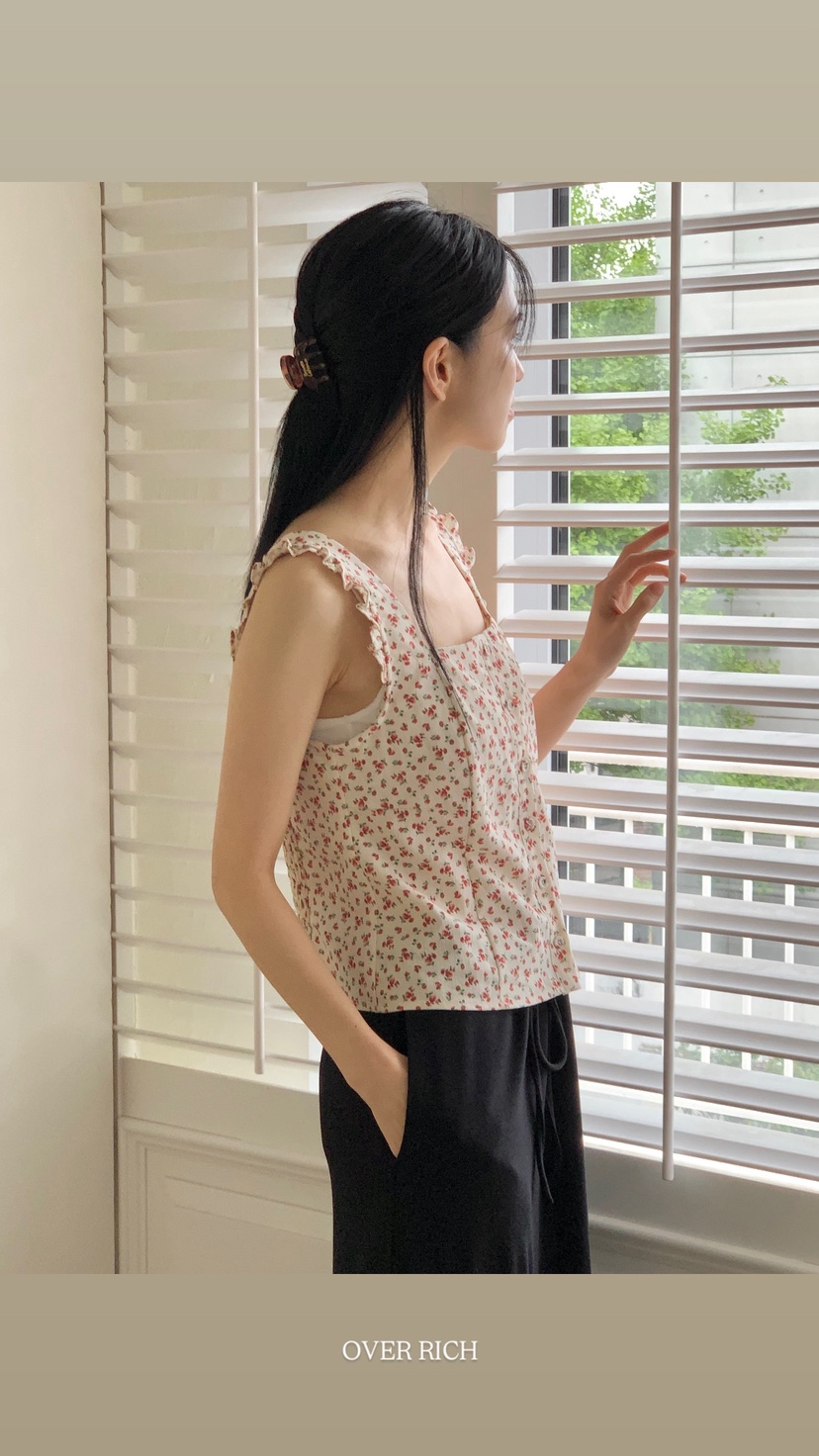OVER RICH韓國直郵㊣東大門實拍女裝新款推薦時尚吊帶背心OVER RICH吊帶/背心