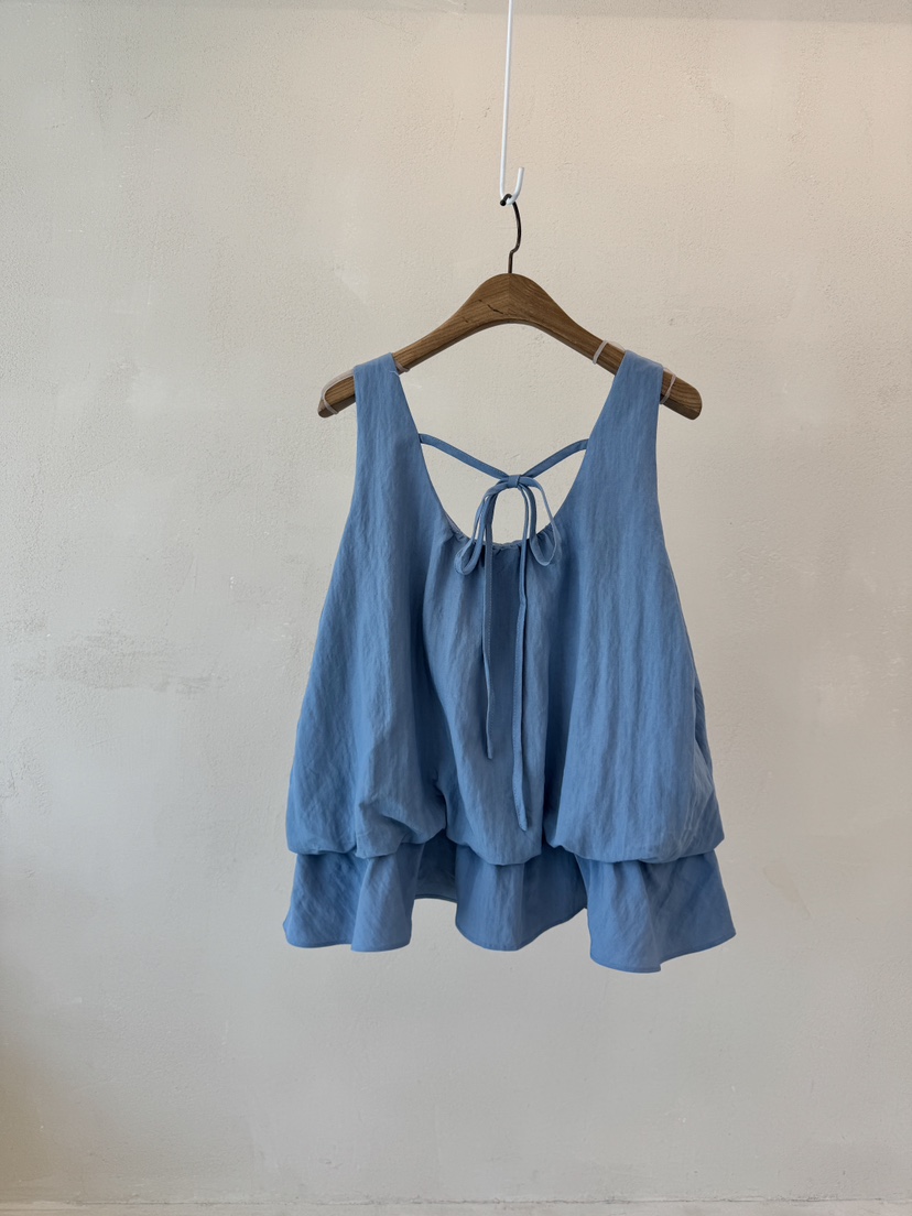 LAUNDRY韓國㊣直郵東大門代購女裝新款休閑熱賣吊帶背心荷葉邊LAUNDRY吊帶/背心圖色2