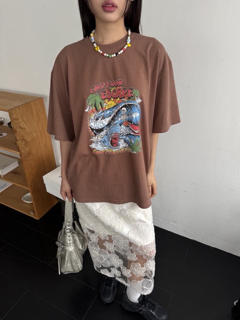SUNDER MARKET韓國㊣直郵東大門代購女裝新品推薦25春夏T恤SUNDER MARKETT恤