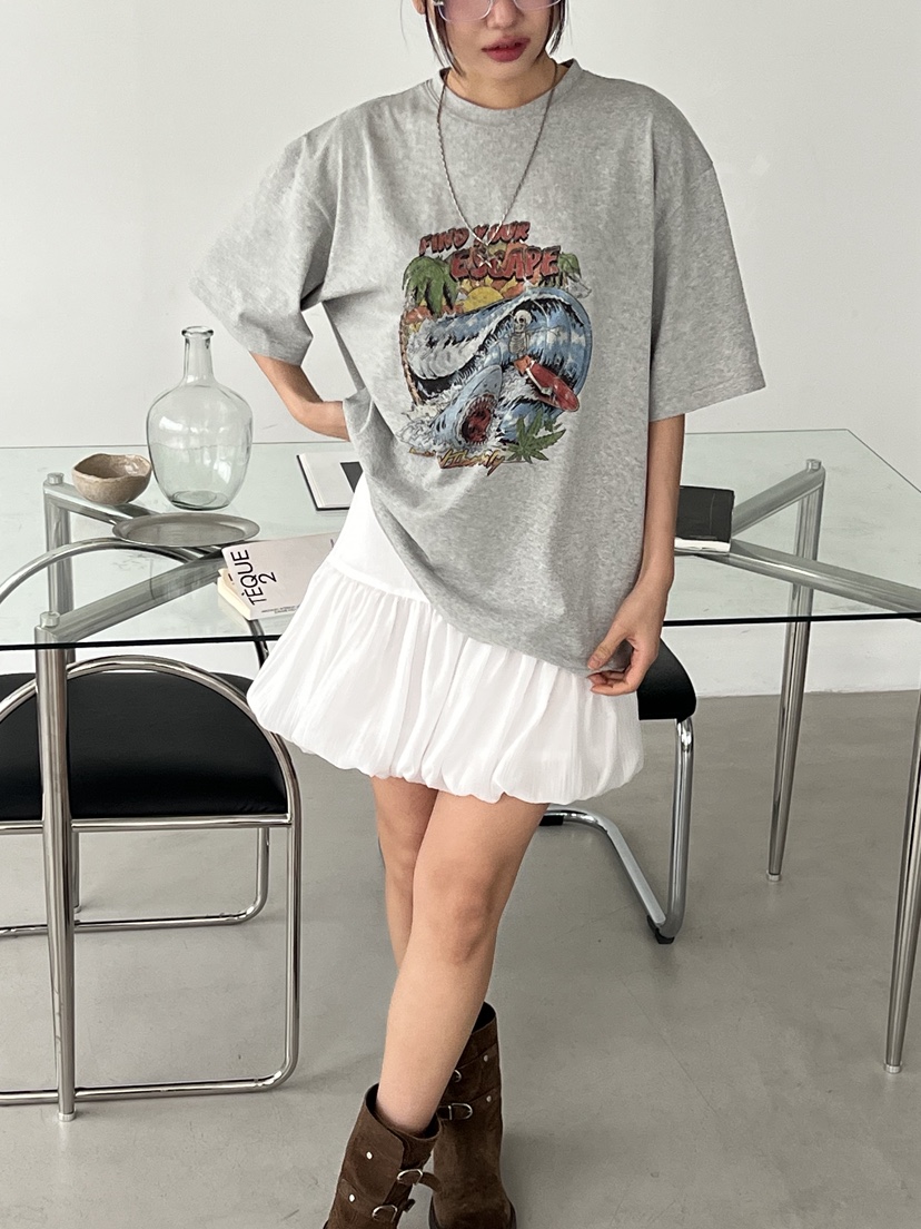 SUNDER MARKET韓國㊣直郵東大門代購女裝新品推薦25春夏T恤SUNDER MARKETT恤