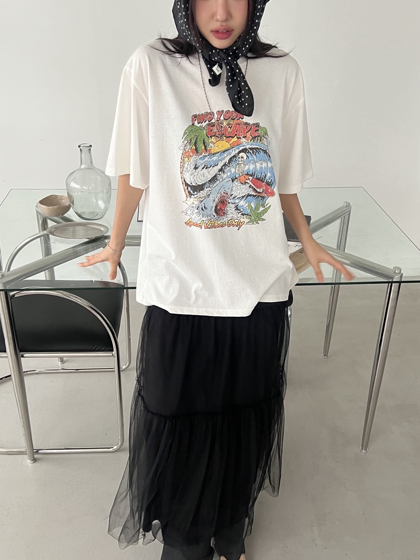 SUNDER MARKET韓國㊣直郵東大門代購女裝新品推薦25春夏T恤SUNDER MARKETT恤