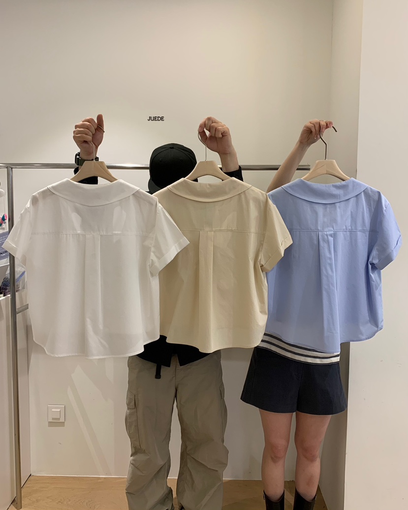JUEDE（此品牌容易投訴）韓國直郵㊣女裝新款時尚襯衫蕾絲衫JUEDE襯衫/蕾絲衫