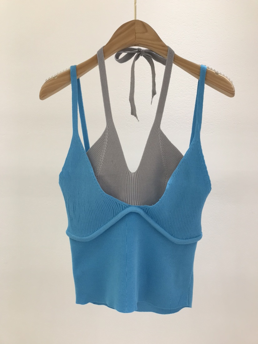 KC MARKET直郵韓國代購㊣女裝新品25春夏休閑時尚吊帶背心KC MARKET吊帶/背心圖色2