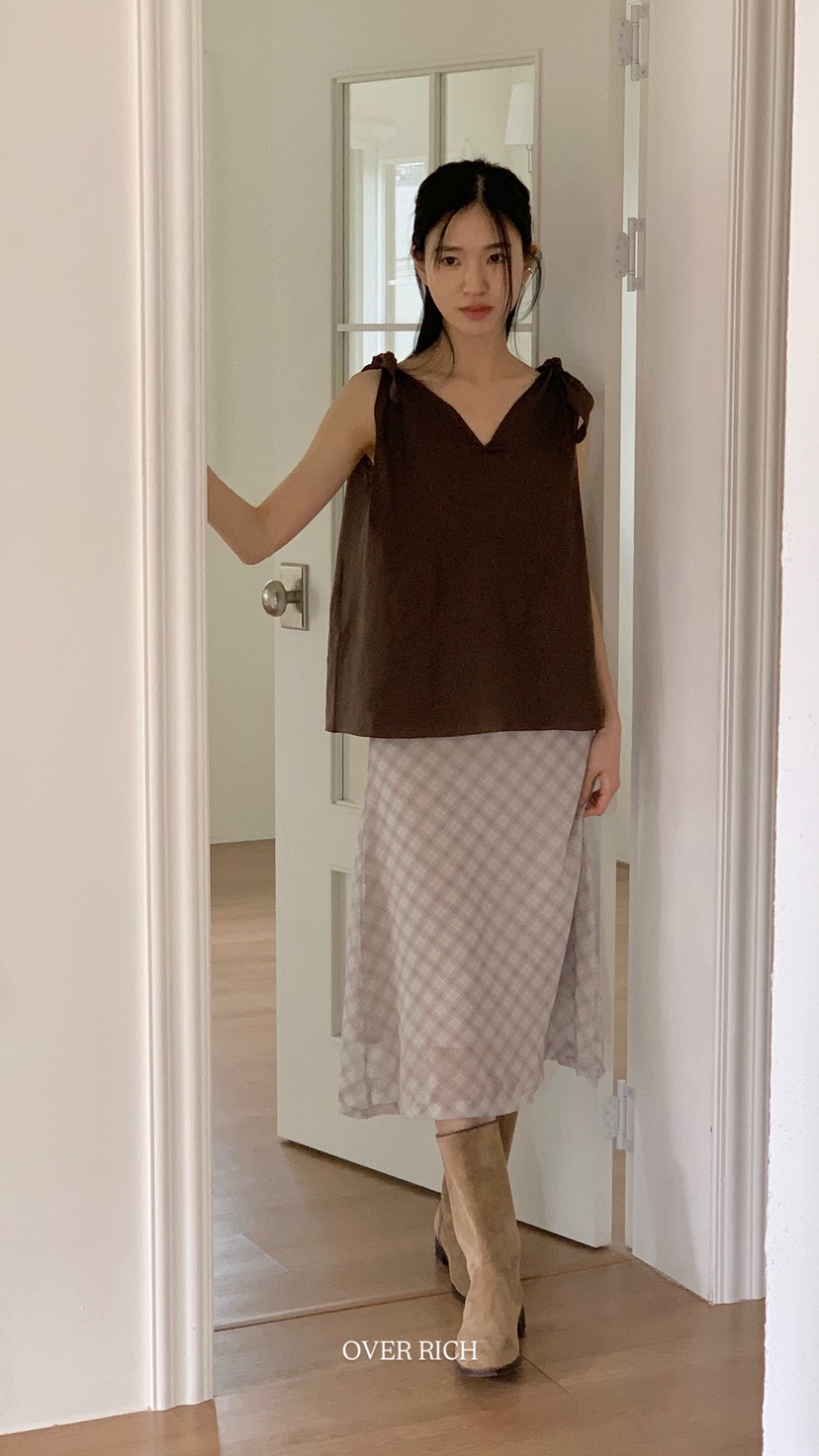 OVER RICH韓國直郵㊣東大門實拍女裝新款推薦人氣吊帶背心OVER RICH吊帶/背心