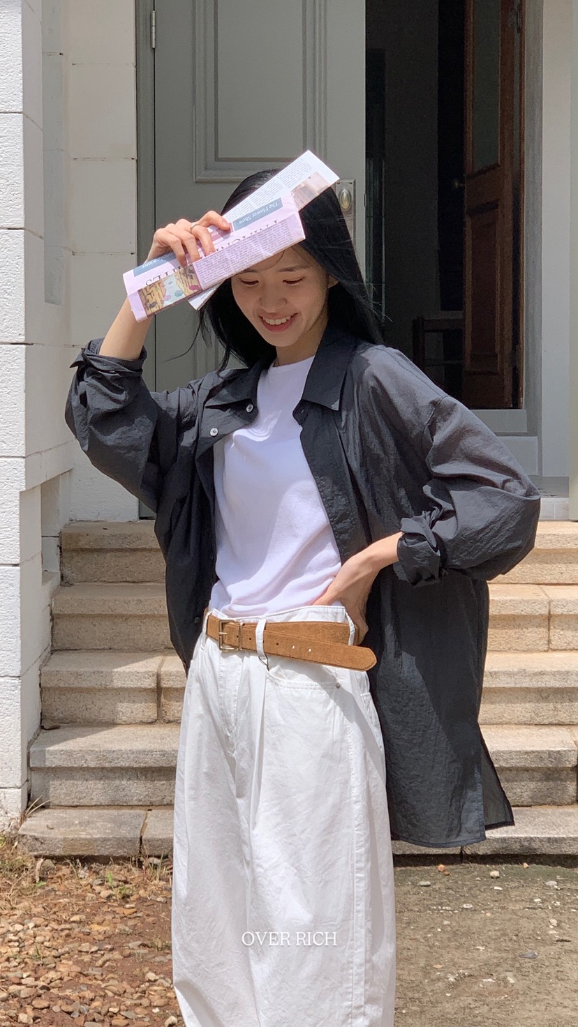 OVER RICH韓國直郵㊣東大門實拍女裝新品熱賣休閑襯衫蕾絲衫OVER RICH襯衫/蕾絲衫