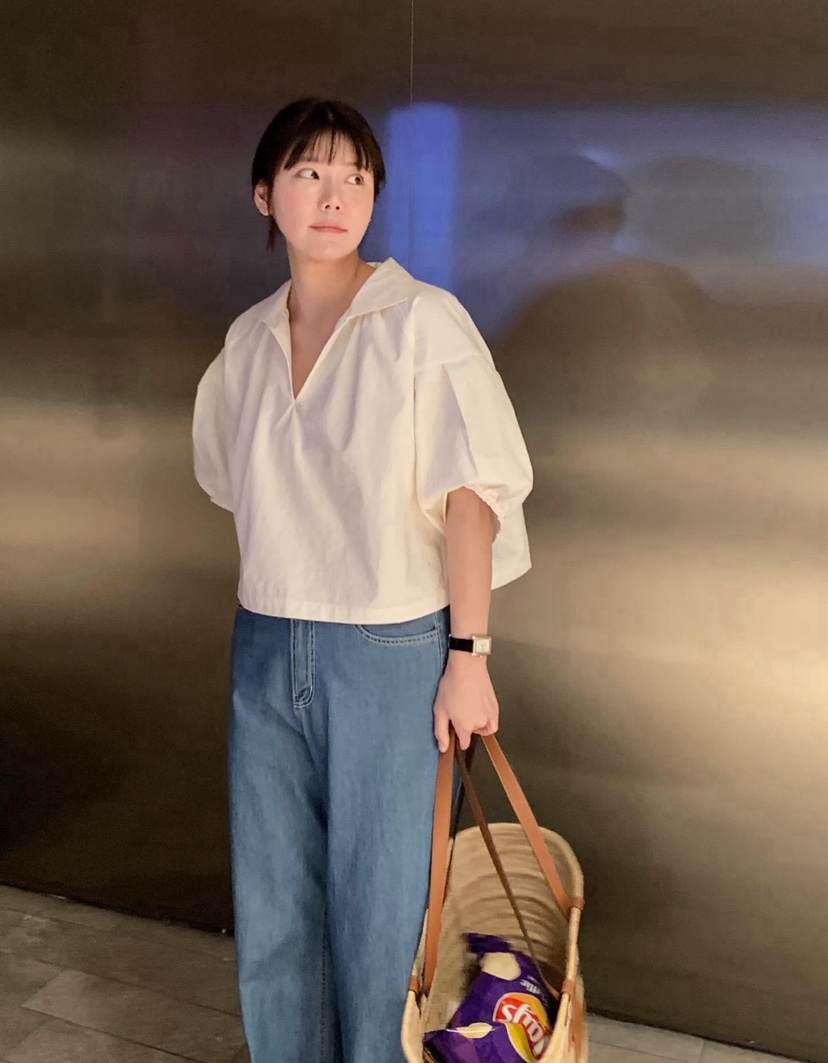COURGETTE韓國㊣直郵東大門代購女裝新品推薦25春夏襯衫蕾絲衫COURGETTE襯衫/蕾絲衫