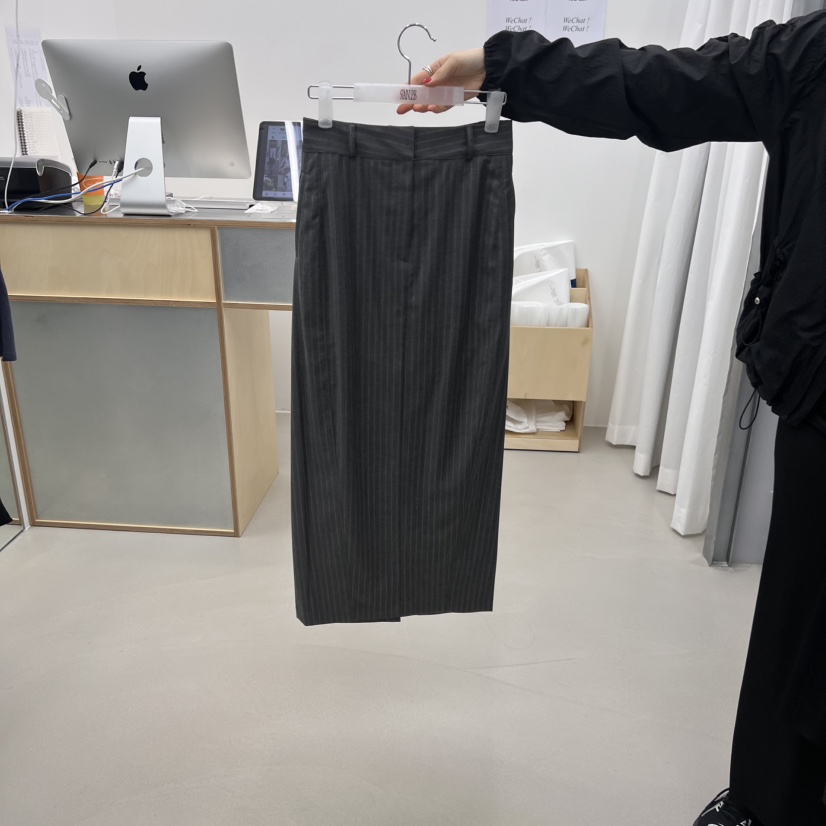 STAINLESS韓國㊣直郵東大門代購女裝新款時尚半身裙中短裙條紋STAINLESS半身裙/中短裙圖色1