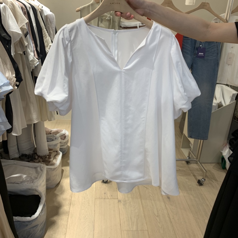ARCHER直郵韓國代購㊣女裝新品休閑時尚襯衫蕾絲衫不含腰帶ARCHER襯衫/蕾絲衫圖色2