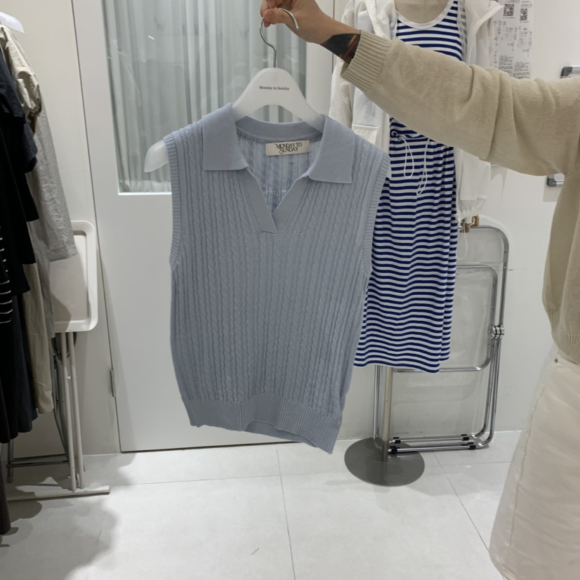 MONDAY TO SUNDAY韓國直郵㊣東大門實拍女裝新品人氣吊帶背心MONDAY TO SUNDAY吊帶/背心圖色3