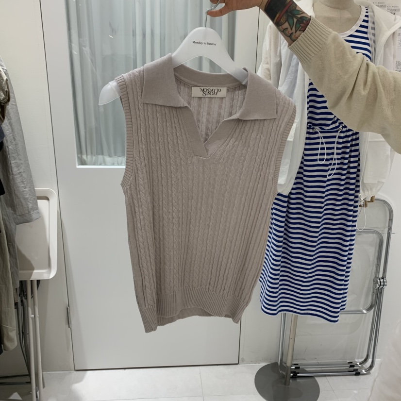 MONDAY TO SUNDAY韓國直郵㊣東大門實拍女裝新品人氣吊帶背心MONDAY TO SUNDAY吊帶/背心圖色5