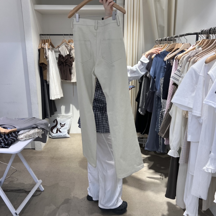 IR BIEN直郵韓國代購㊣女裝新款熱賣時尚人氣25春夏休閑褲條紋ir bien-A休閑褲