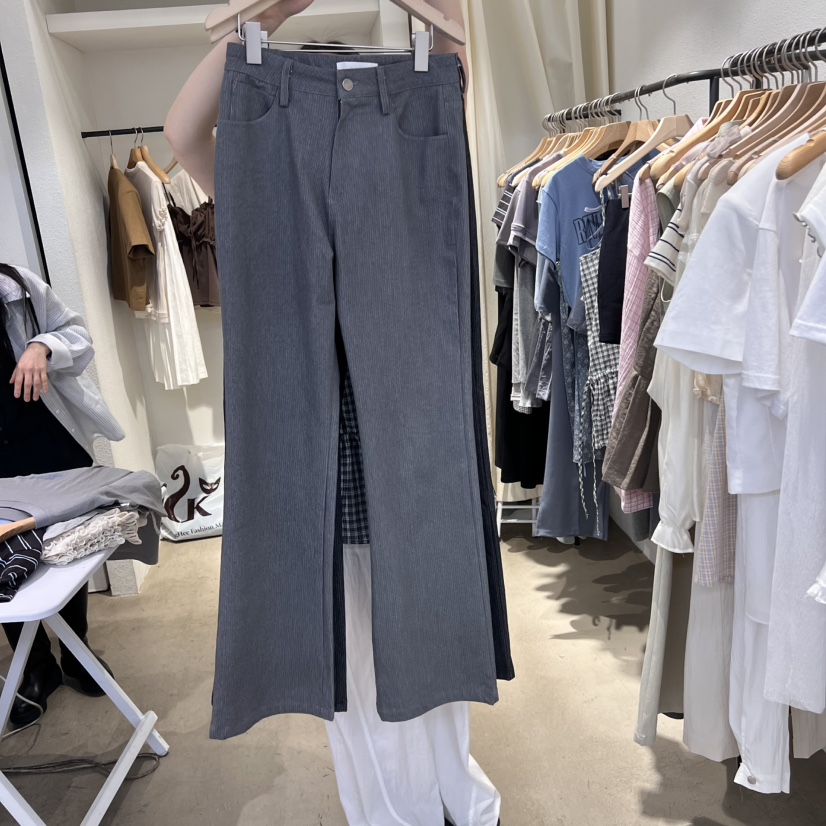 IR BIEN直郵韓國代購㊣女裝新款熱賣時尚人氣25春夏休閑褲條紋ir bien-A休閑褲圖色2