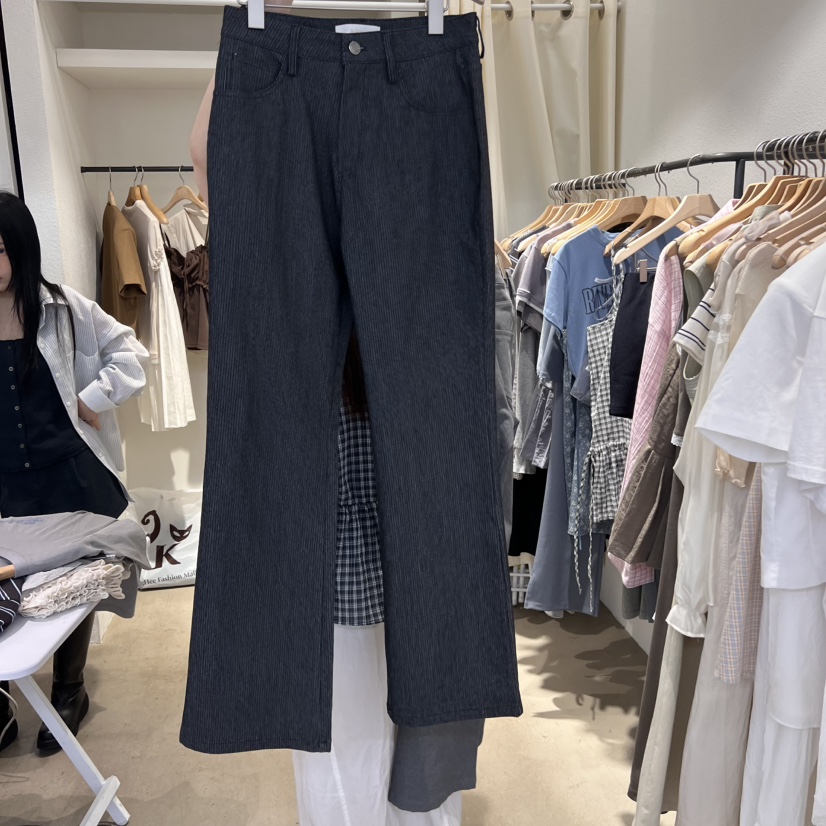 IR BIEN直郵韓國代購㊣女裝新款熱賣時尚人氣25春夏休閑褲條紋ir bien-A休閑褲圖色3