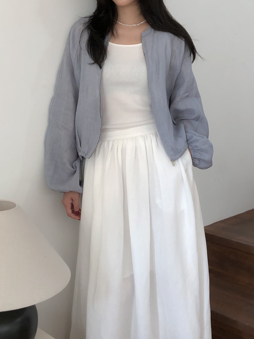 LONG PEAK直郵韓國代購㊣女裝新品25春夏人氣休閑夾克亞麻LONG PEAK夾克