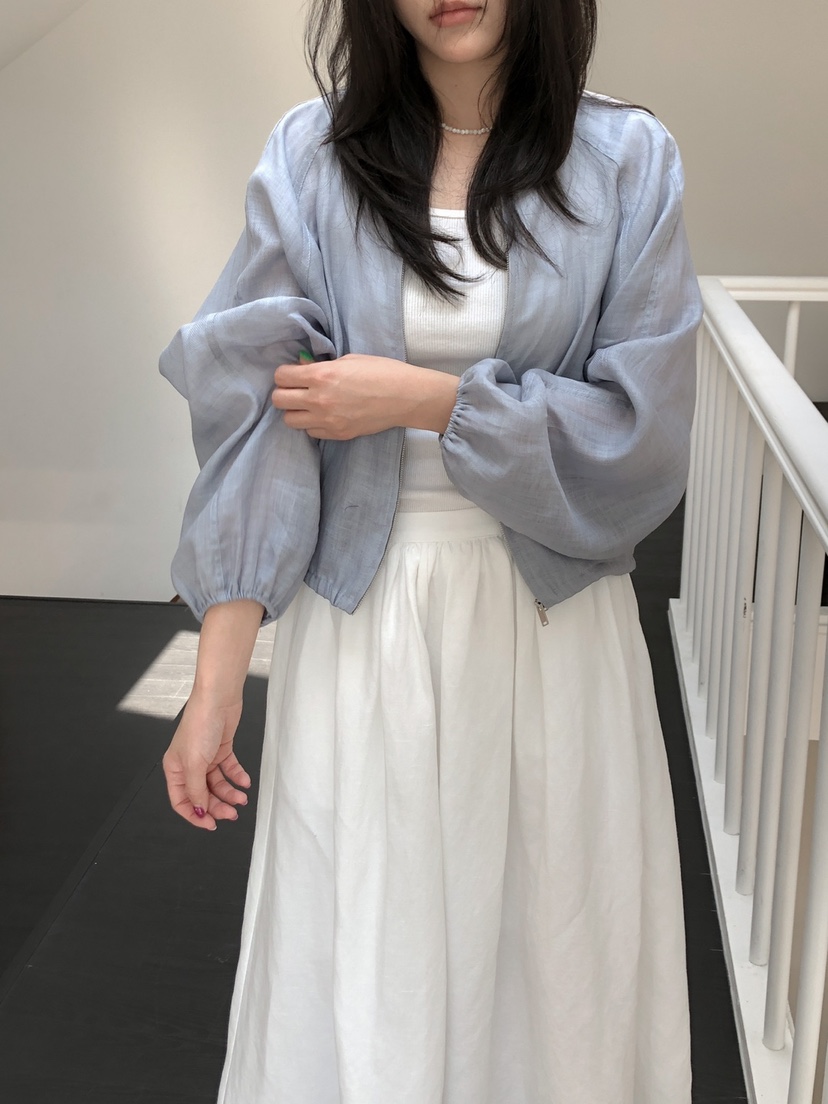 LONG PEAK直郵韓國代購㊣女裝新品25春夏人氣休閑夾克亞麻LONG PEAK夾克