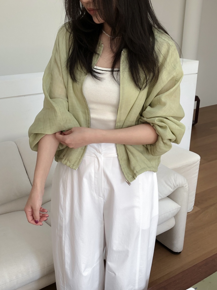 LONG PEAK直郵韓國代購㊣女裝新品25春夏人氣休閑夾克亞麻LONG PEAK夾克