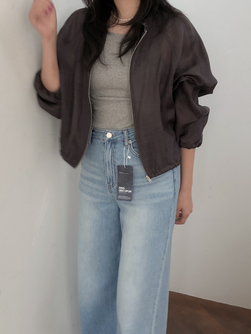 LONG PEAK直郵韓國代購㊣女裝新品25春夏人氣休閑夾克亞麻LONG PEAK夾克