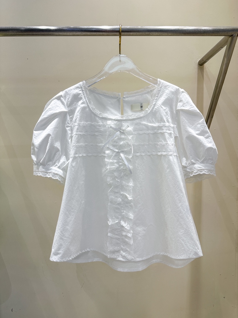 81 MARKET-L韓國直郵㊣東大門實拍女裝新款25春夏襯衫蕾絲衫81 MARKET-L襯衫/蕾絲衫