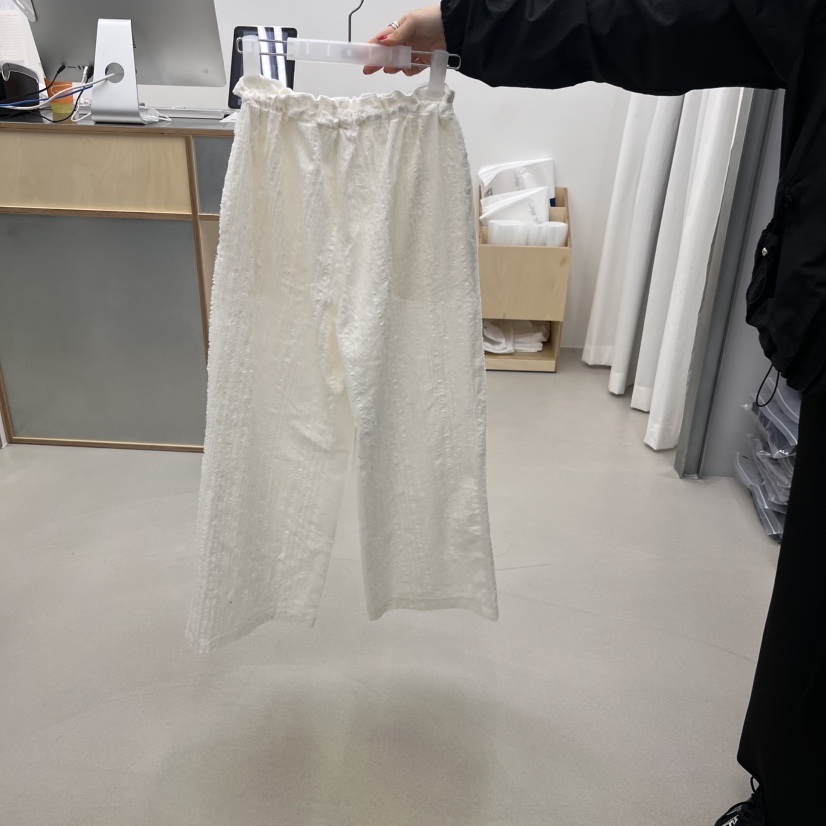 STAINLESS韓國㊣直郵東大門代購女裝新品25春夏時尚休閑褲亞麻STAINLESS休閑褲