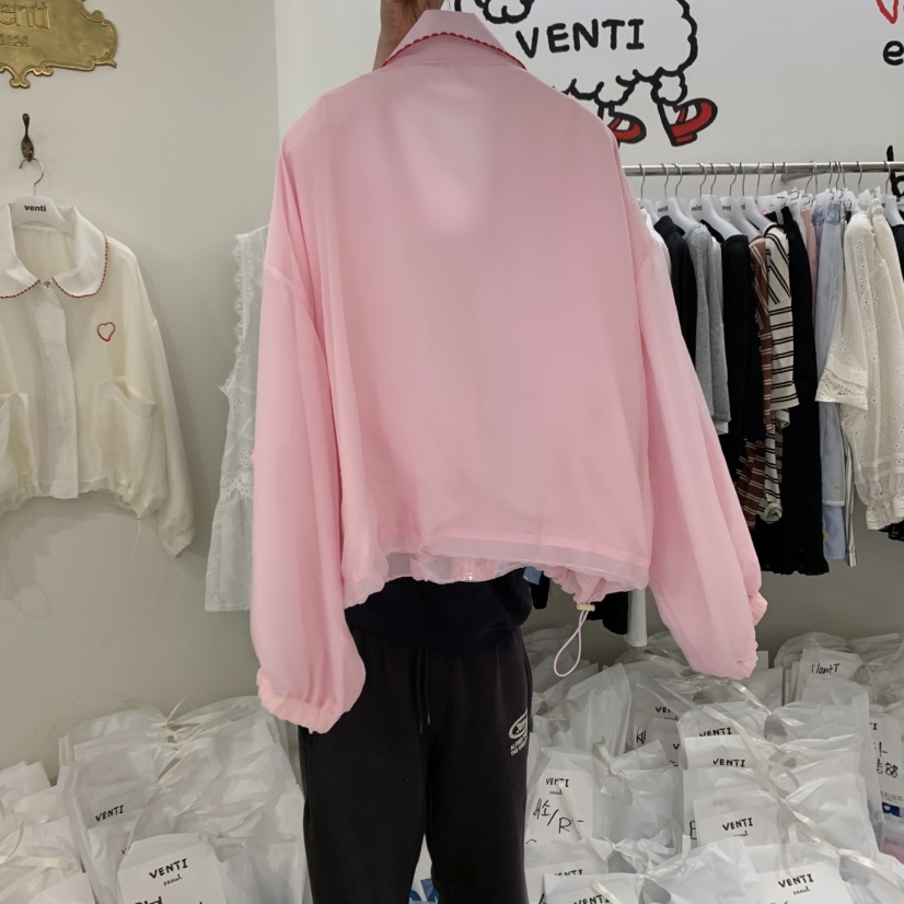 VENTI韓國直郵㊣東大門實拍女裝新品推薦休閑熱賣25春夏夾克刺繡VENTI夾克