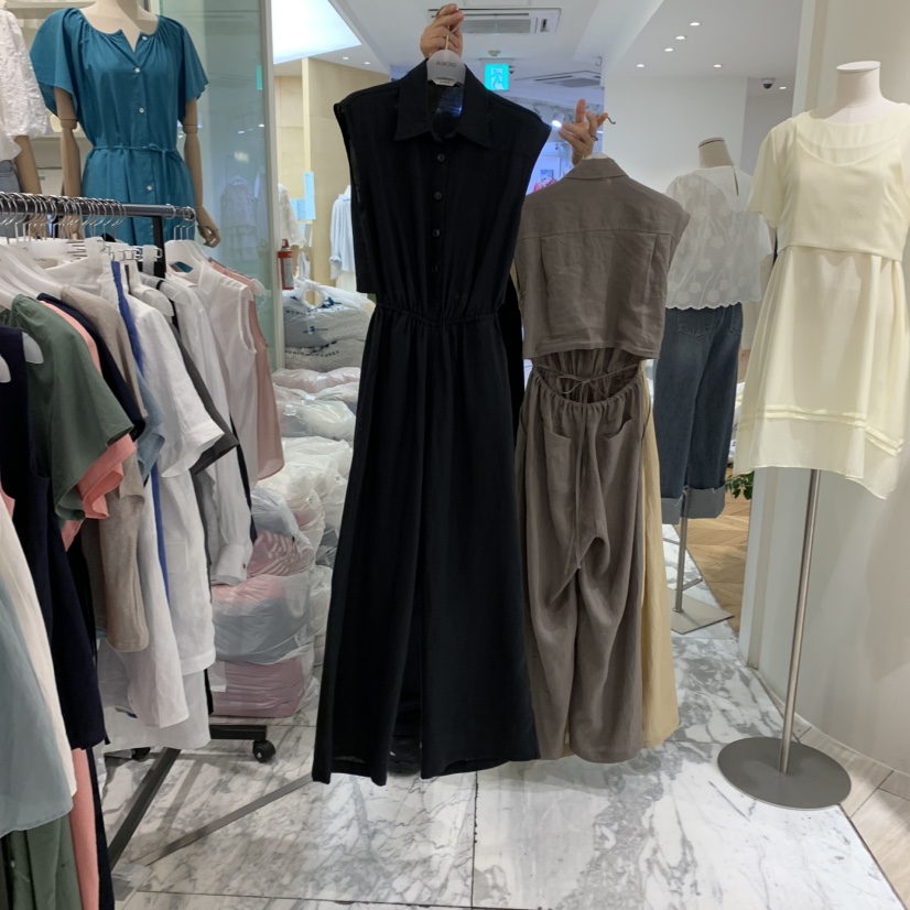ALMOND韓國㊣直郵東大門代購女裝新品25春夏人氣時尚連體褲ALMOND連體褲圖色3