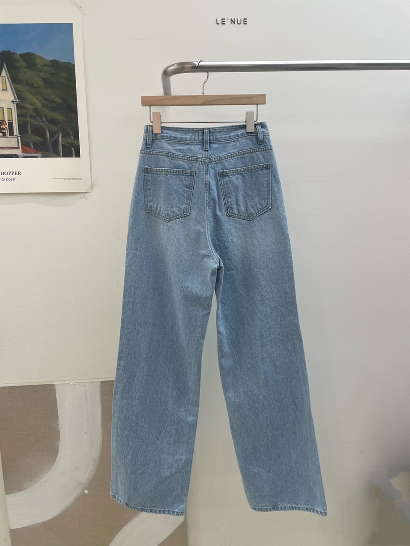LENUE韓國直郵㊣女裝新品推薦休閑時尚25春夏熱賣人氣牛仔褲LENUE牛仔褲