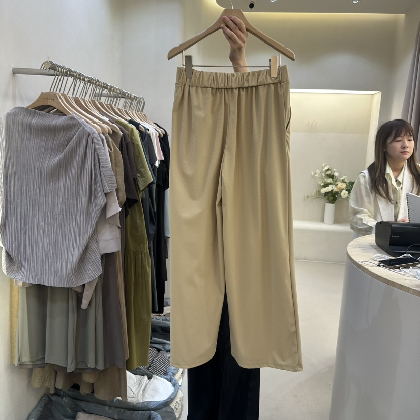 MATIERE直郵韓國代購㊣女裝新款熱賣25春夏人氣休閑時尚休閑褲MATIERE休閑褲