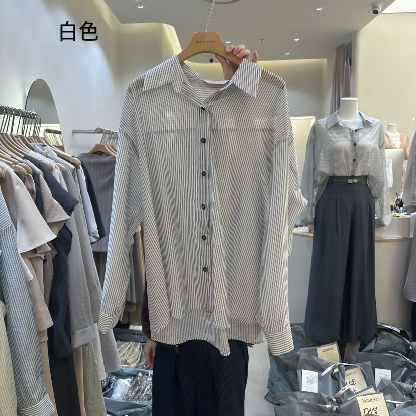 MATIERE韓國㊣直郵東大門代購女裝新品人氣時尚休閑襯衫蕾絲衫MATIERE襯衫/蕾絲衫