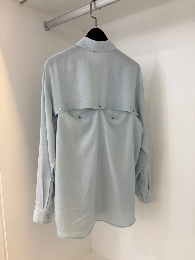 NORMAL韓國直郵㊣女裝新品時尚熱賣25春夏襯衫蕾絲衫亞麻布NORMAL襯衫/蕾絲衫