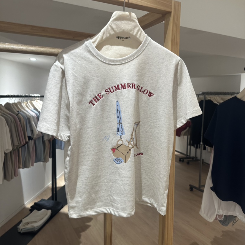 APPROACH0.1韓國㊣直郵東大門代購女裝新款時尚人氣25春夏T恤APPROACH0.1T恤